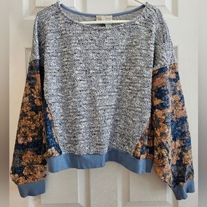 Saturday Sunday Medium Sweat shirt top boho slouchy